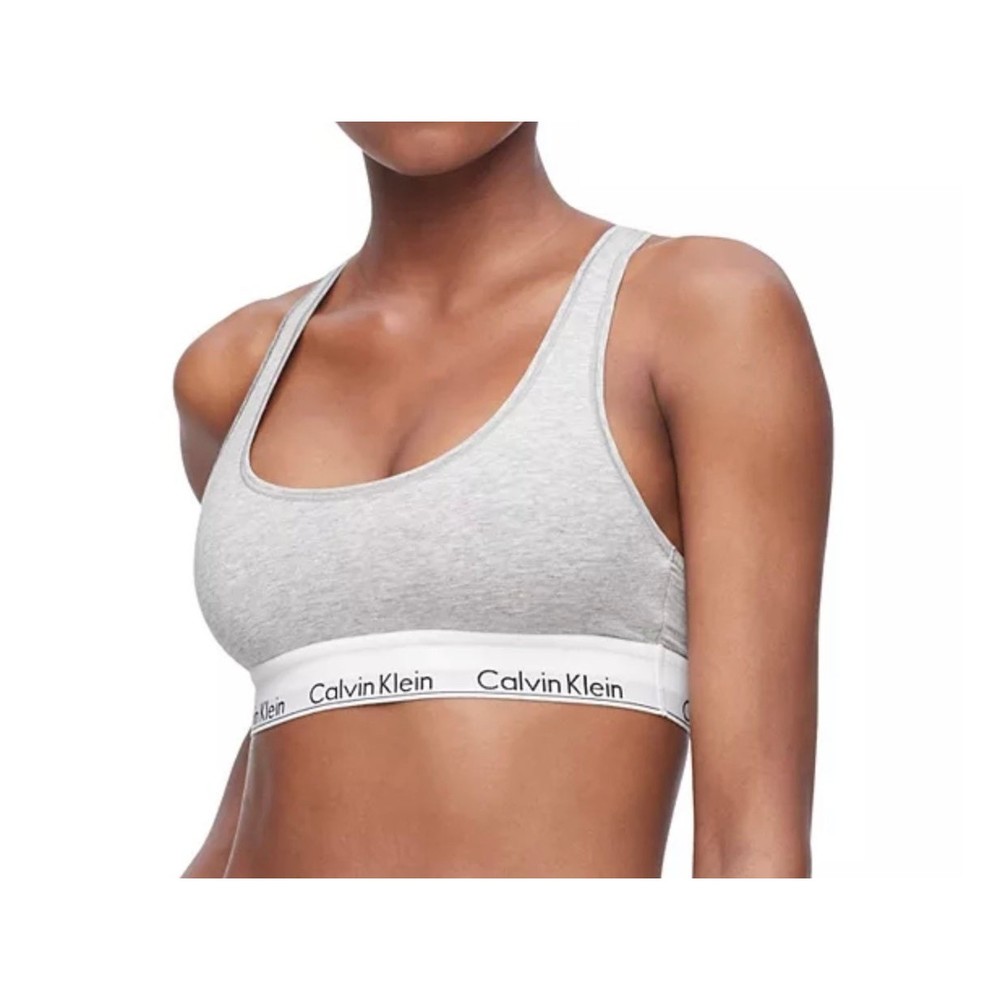 NWT | Calvin Klein Modern Cotton Braletheather Grey Bra | Size Medium